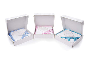 Large Hooded Towel with Gingham Trim and Washcloth - Gift Set for Kids