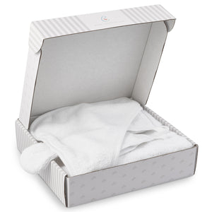 Large Bamboo Hooded Towel for Kids (with Ears) – Large White Gift Set